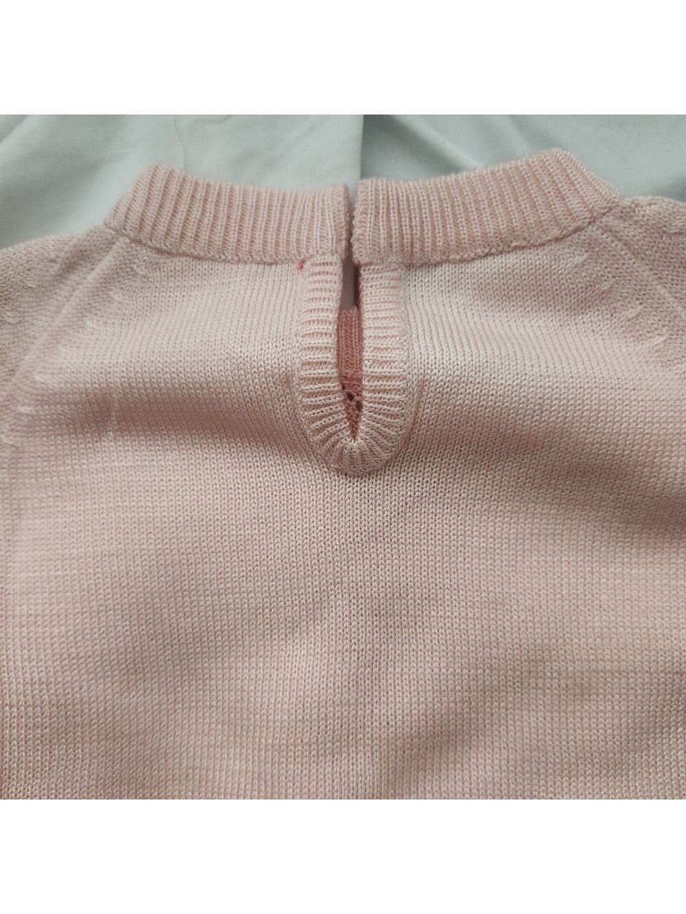 NEW VINTAGE 60/70's, Handmade In Spain, beautiful little light pink sweater - Picture 9 of 10